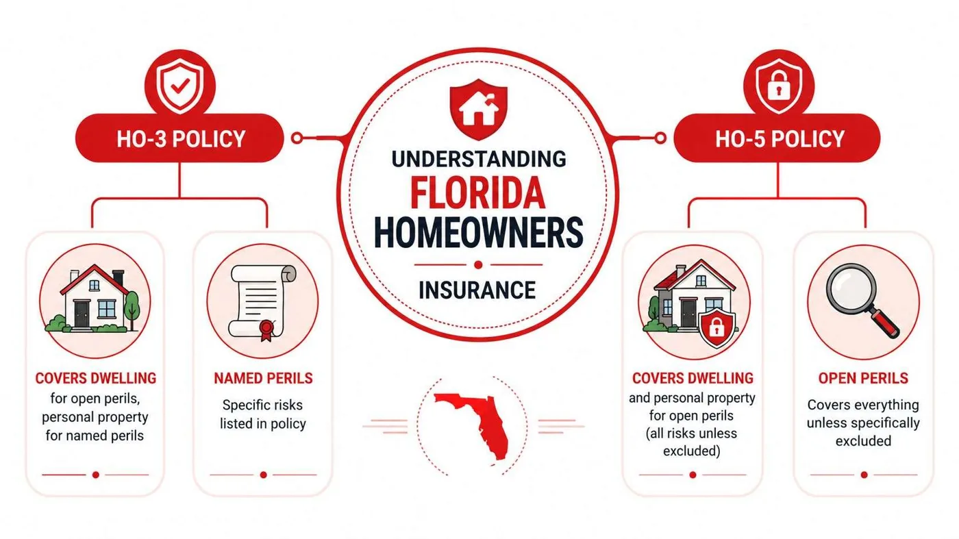 homeowners insurance near tioga insurance comparison Homeowners Insurance Near Tioga Guide for Local Homeowners That moment is why so many homeowners start looking more closely at Homeowners Insurance Near Tioga. The confusing part isn't just price. It's knowing which water damage counts, which doesn't, when wind is covered, and why two homes in the same general area can get very different quotes. A comparison chart showing the differences between HO-3 and HO-5 homeowners insurance policies in Florida.