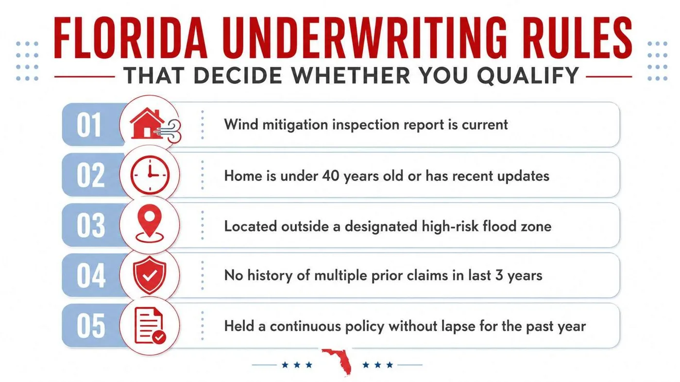 replacement cost coverage for mobile homes underwriting rules Replacement Cost Coverage for Mobile Homes in Florida Replacement cost coverage for mobile homes in Florida typically rebuilds the structure at today's prices without deducting depreciation, usually costs about 20% more than actual cash value, and is most accessible for homes 25 years old or newer. If your place took wind damage, that difference can be the gap between a repairable loss and a payout that leaves you short on the rebuild. A list of five essential Florida underwriting rules for determining home insurance eligibility and coverage qualification.