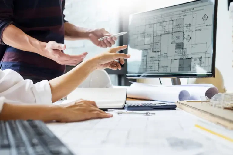 Builders Risk Insurance Builder with Plans Looking at a Computer 768x512 1 Builders Risk Insurance Help protect your project as it’s being built.