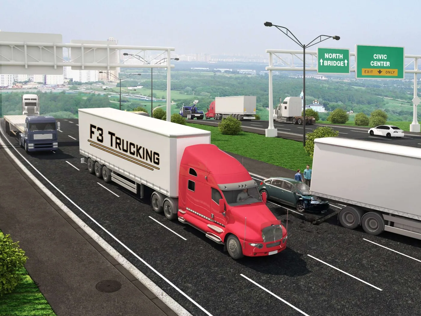 trucking Trucking Insurance Compared with ordinary auto insurance, commercial trucking insurance needs to cover not just bigger risks, but a wider range of risks. The potential costs of damage to property and medical bills are higher simply because a truck can have a bigger impact in a collision. Meanwhile, you’ll also need to be covered for the potential loss of, or damage to, cargo.