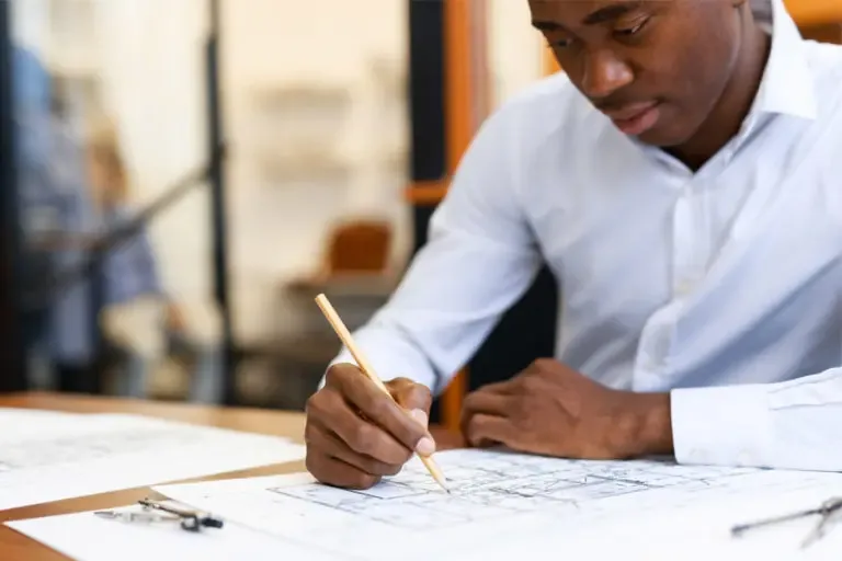 Surety Bonds Business Man Working on Building Plans 768x512 1 Surety Bonds Peace-of-mind, guaranteed.