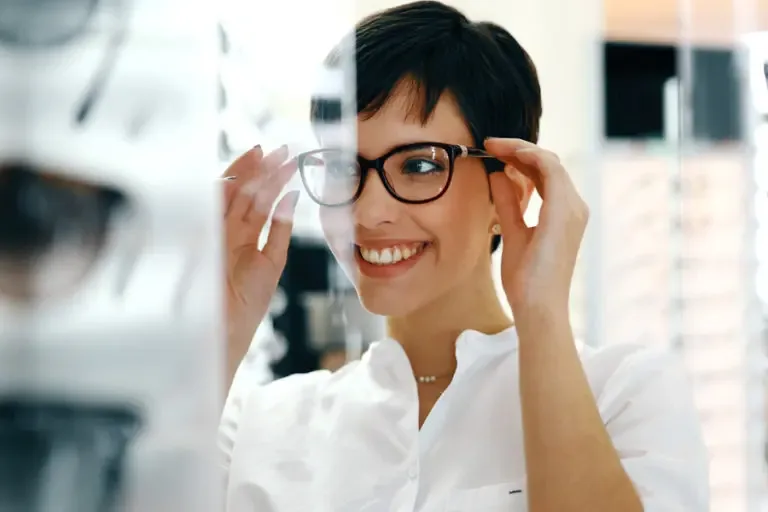 Group Vision Insurance Woman Picking Out New Glasses 768x512 1 Group Vision Insurance  